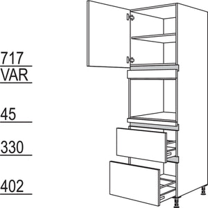 Nobilia XL-Geraete-Umbau fuer Dampfgarer - Kompaktgeraet NGDK2A-2X 43326