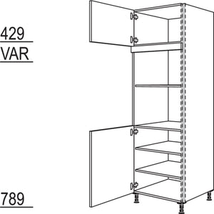 Nobilia XL-Geraete-Umbau fuer Mikrowelle und Dampfgarer - Kompaktgeraet NGSMDK-2X 45936