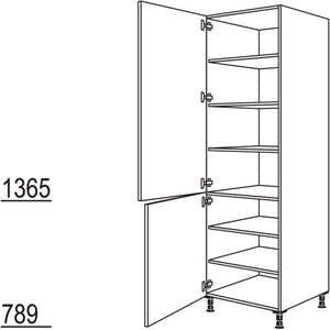 Nobilia XL-Geschirr-- Vorratsschrank HDV50-2X 41215