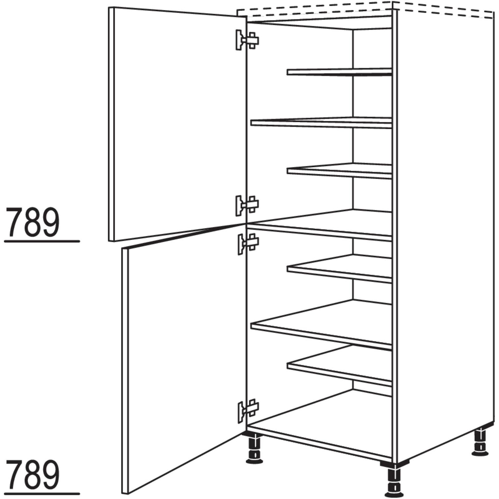 Nobilia XL-Highboard Schuhschrank HDWS40-X 284