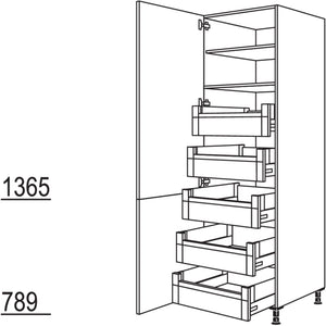 Nobilia XL-Hochschrank HDI40-2X 40247