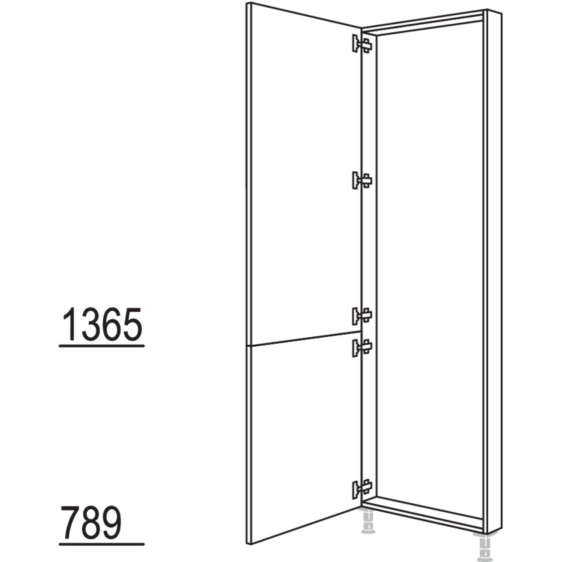 Nobilia XL-Hochschrank-Rahmenteil HRTD50-2X 40859