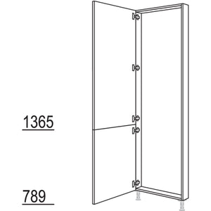 Nobilia XL-Hochschrank-Rahmenteil HRTD50-2X 40859