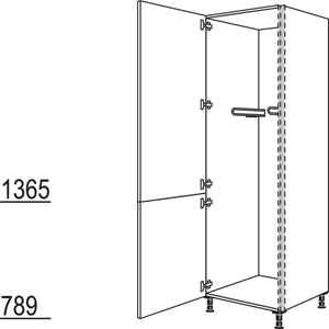 Nobilia XL-Hochschrank mit Multifunktionshalterung Laundry-Area NHSMF50-2X 45913