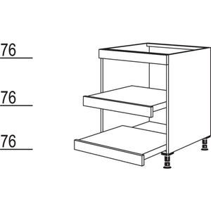 Nobilia XL-Kochstellenschrank Landhaus mit Tablarauszügen KATAL60-X 35766