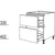 Nobilia XL-Kochstellenschrank NK2A100-X 55360