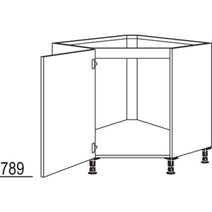 Nobilia XL-Spülen-Eckschrank- diagonal SPUED90-X 37152