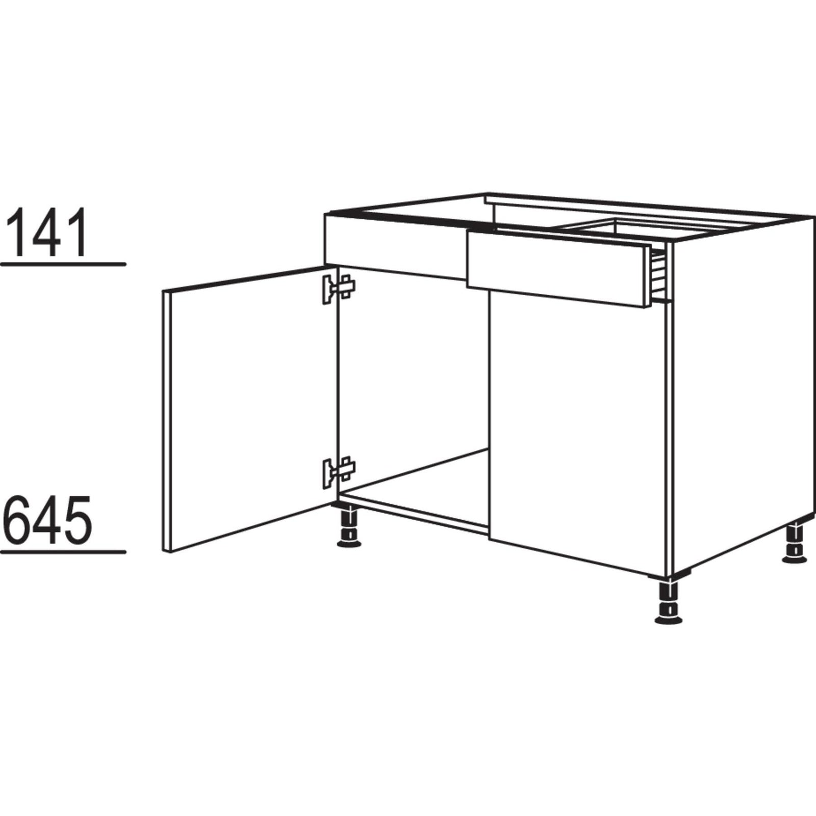 Nobilia XL-Spuelenschrank SPUS120-X 37157