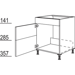 Nobilia XL-Spülenschrank SPUVS2A60-X 33283