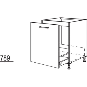 Nobilia XL-Spülenschrank für bauseitige Wertstoffbehälter- Systeme SPUADK-BW50-X 33295