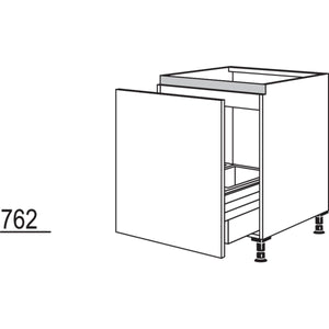 Nobilia XL-Spülenschrank mit Zargen- Cargo NSPUA-ASZ60-X 55291