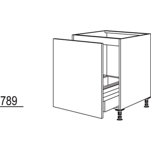 Nobilia XL-Spülenschrank mit Zargen- Cargo SPUAD-AS45-X 37287