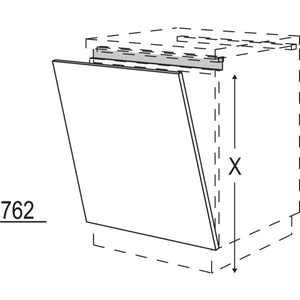 Nobilia XL-Türfront für vollintegrierte Unterbaugeräte NGSB45-X 54820