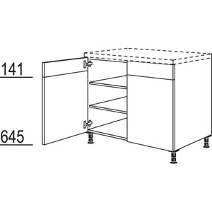 Nobilia XL-Unterschrank U90-X 33076