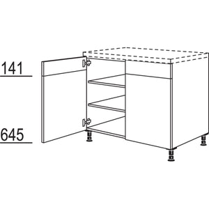 Nobilia XL-Unterschrank U90-X 33076