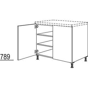 nobilia XL-Unterschrank UD80-X 80 cm
