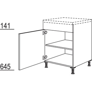 Nobilia XL-Unterschrank für Ansetztische UB60-X 37073