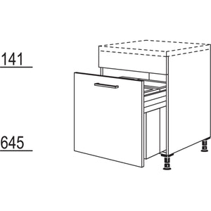 Nobilia XL-Unterschrank mit Mülltrennsystem Euro-Cargo UASL-EC45-X 31471