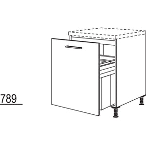 Nobilia XL-Unterschrank mit Muelltrennsystem Euro-Cargo UDASL-EC60-X 35473