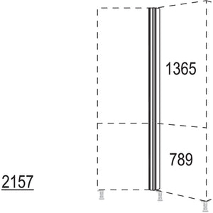 Nobilia XL-Winkelpassstück 135-- variabel HPE135-V-2X 40823