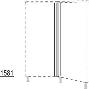 Nobilia XL-Winkelpassstück 135-- variabel HPE135-V-X 32753