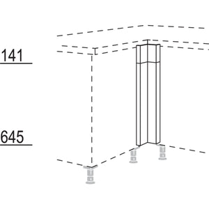 Nobilia XL-Winkelpassstück in Türausführung- variabel UPE-VT-X 32151