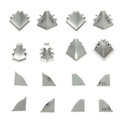 nobilia Blockküche Hof 360 cm weiß Beton Schiefergrau ohne Elektrogeräte nobilia - top-shelf.de