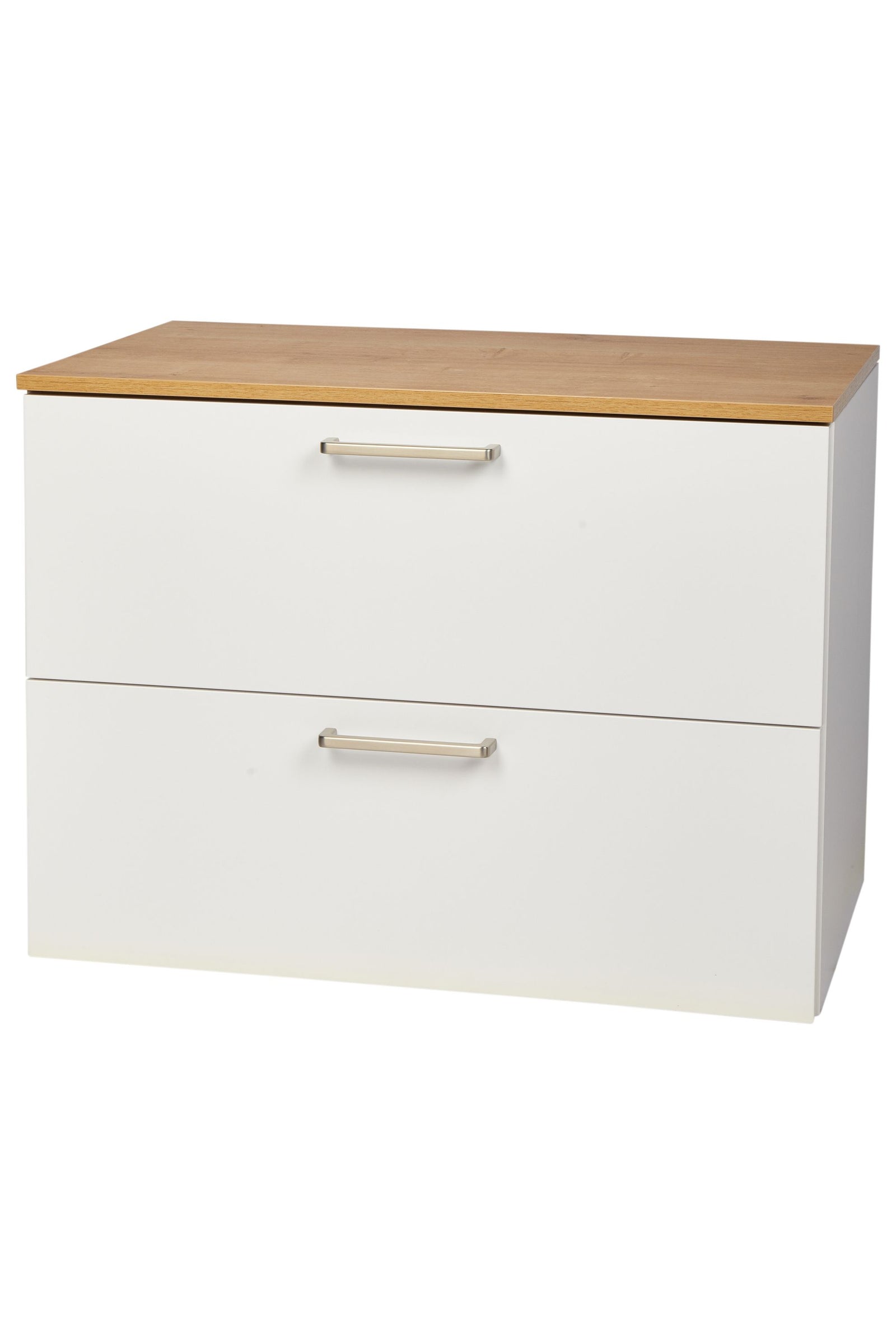 nobilia meuble sous-lavabo salle de bain meuble sous-lavabo 2 tiroirs 60cm 80cm blanc