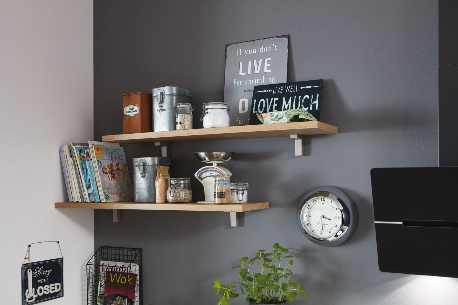 nobilia Wandhouder voor planken en wandplanken 5900, 30 mm