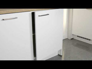 nobilia meuble évier 90 cm 2 portes meuble sous évier évier encastré blanc SPUD90