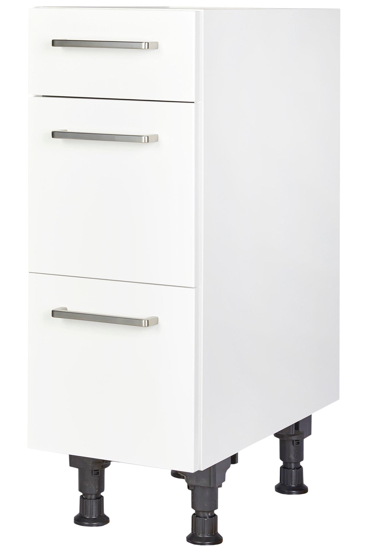 Kitchen base cabinet 30cm in white with drawers Kitchen block Kitchen