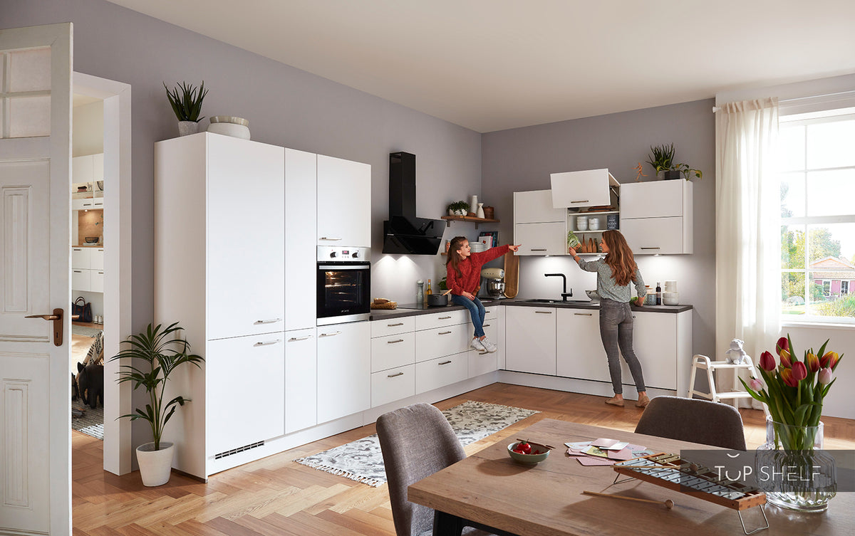 nobilia fitted kitchen cm 540 L-kitchen in Berlin con white completely