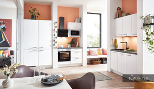 nobilia Küche in Weiß  420 cm sofort verfügbar komplett konfigurierbar mit  ohne Geräte online bestellen