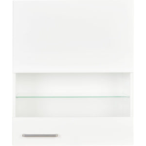 nobilia Küchen-Hängeschrank WGLS60  mit Segmentglastür und 2 Glaseinelegeböden 60cm rechts