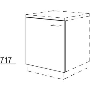 nobilia Unterbau Türfront  Kühlschrank Waschautomat  Vollintegriert KSBD-60cm 39865-top-shelf.de