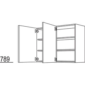 nobilia Wandschrank mit 2 Türen, Paralellanschlag 42049-top-shelf.de