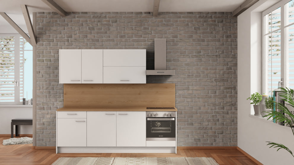 nobilia küche Hagen 240 cm günstig ab Werk kaufen Eiche Provence Teeküchenzeile