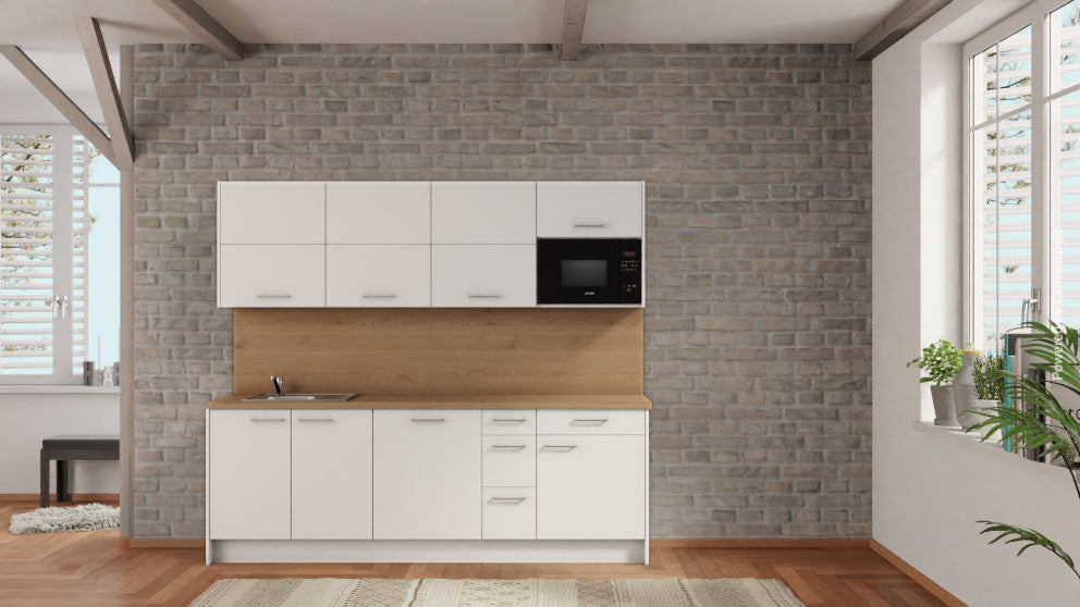 nobilia küche Saarbrücken 240 cm abverkauf Eiche Provence Teeküchenzeile